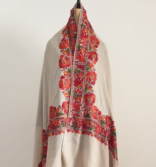Double Bordered Aari Work Shawl