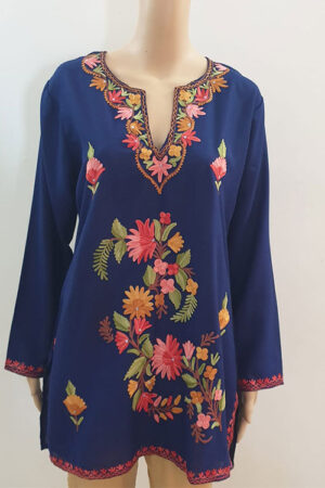 Blue Aari Work Top
