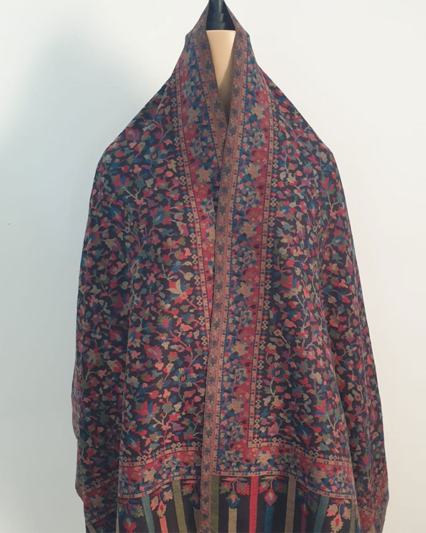 Blue Kani Stole