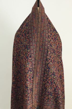 Light Purple Kani Shawl Vine Design