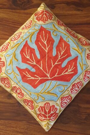 Red Chinar Leaf Cushion Covers(Set of 5)