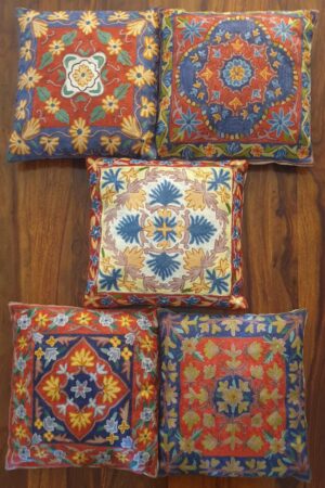 Assorted  Floral Handmade Cushion Covers(Set of 5)