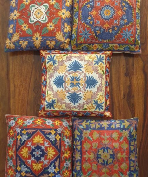 Assorted  Floral Handmade Cushion Covers(Set of 5)