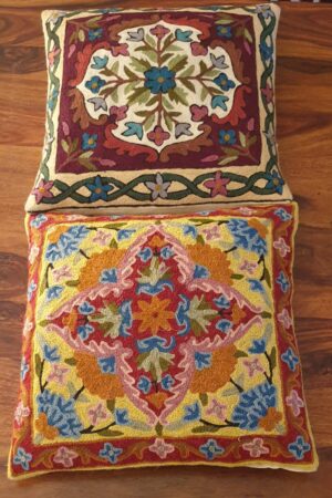 Assorted Handmade Floral Cushion Covers(Set of 2)