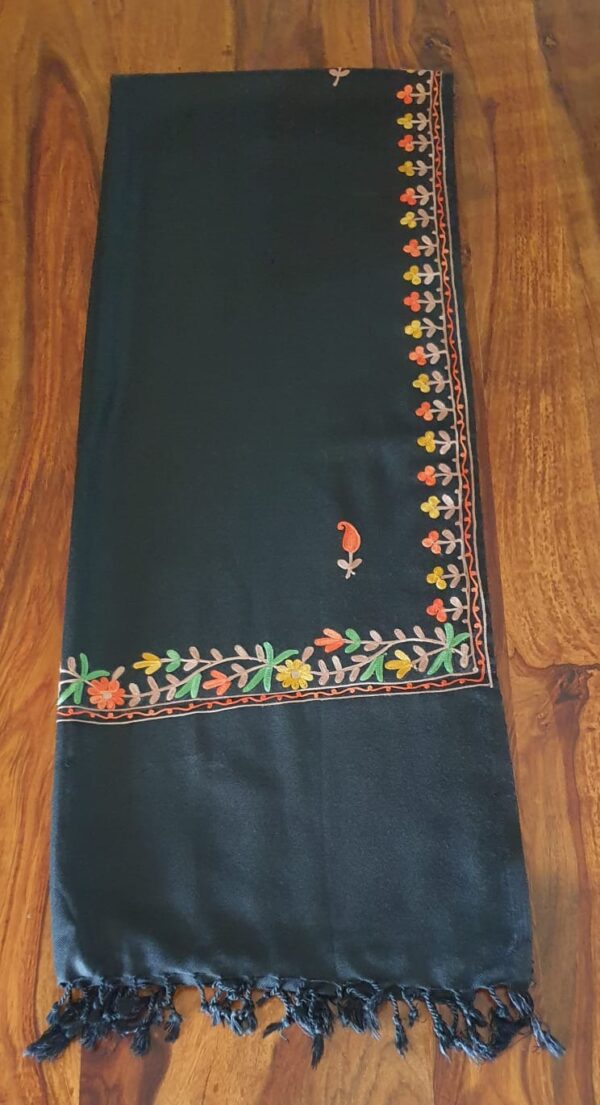 Black Aari Work Dress Material - Image 2