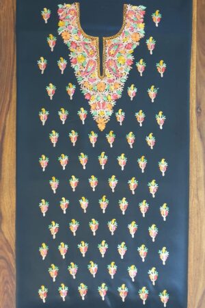 Black Aari Work Dress Material