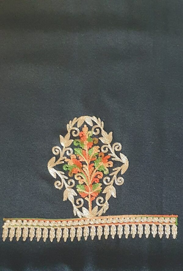 Aari Embroidered Black Dress Material - Image 2