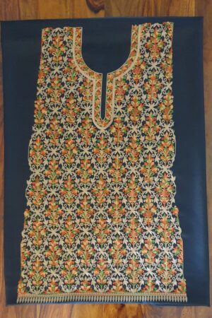 Aari Embroidered Black Dress Material