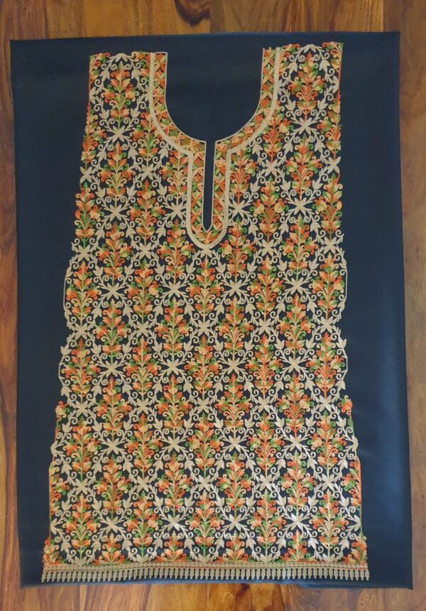 Aari Embroidered Black Dress Material