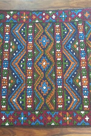 Sangria Pattern Handmade Chainstitch Rug