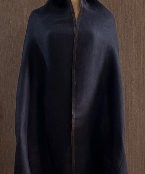 Black Zari Reversible Stole