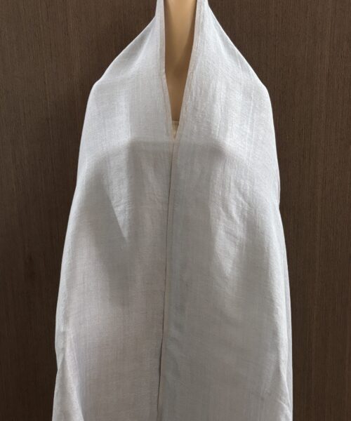 Silver Grey Zari Reversible Shawl