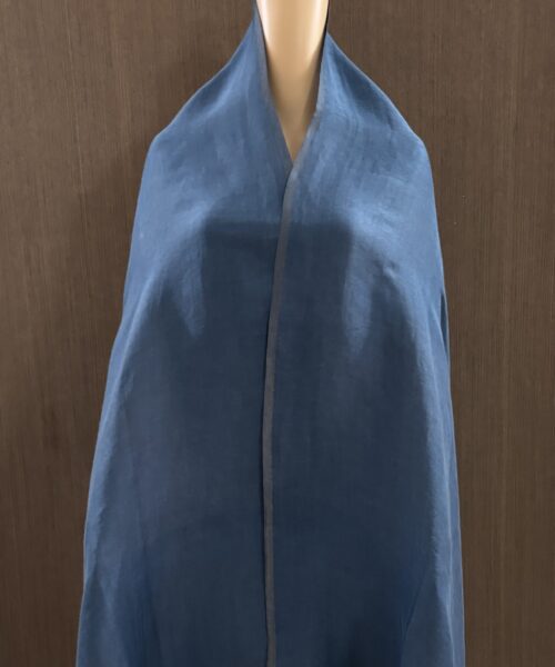 Blue Zari Reversible Shawl