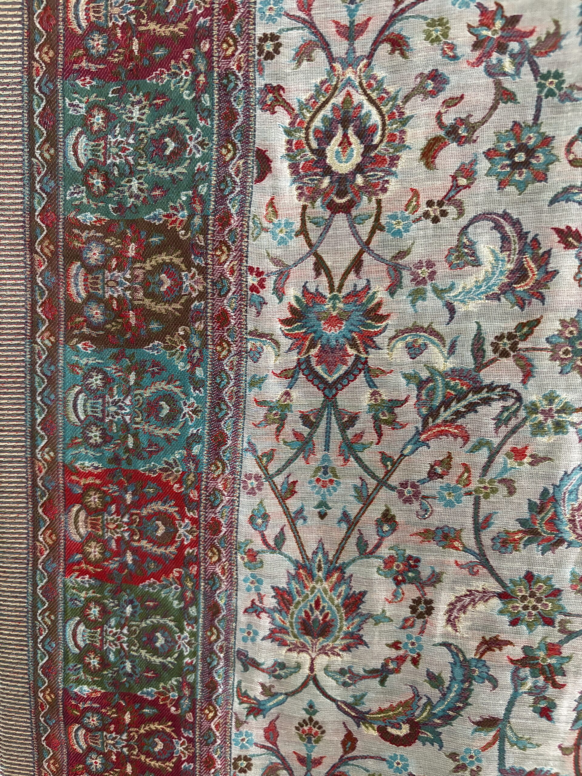 Pure Silk Kani Dupatta - Image 2