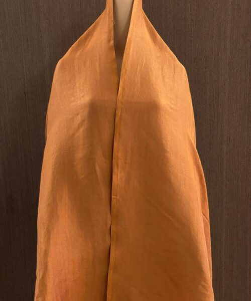 Zari Reversible Peach Stole