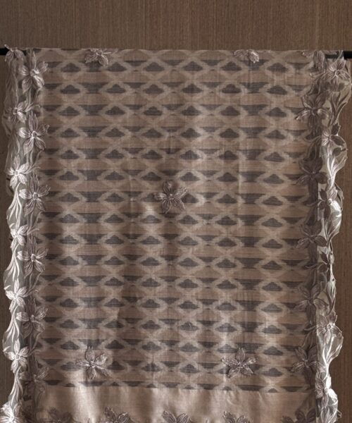 French Lace Ikkat Stole